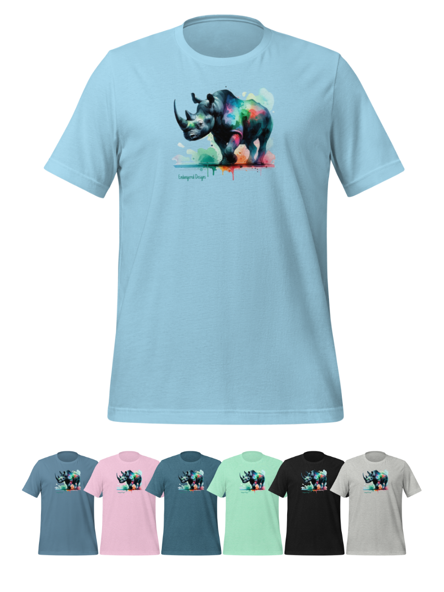 Splash the Black Rhino - T-Shirt