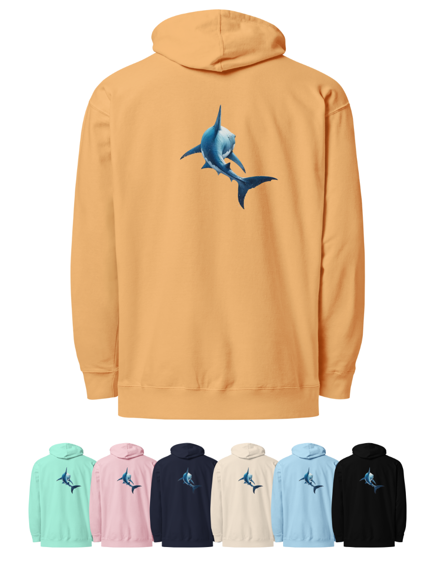 Swim Away - Great White Shark - Hoodie