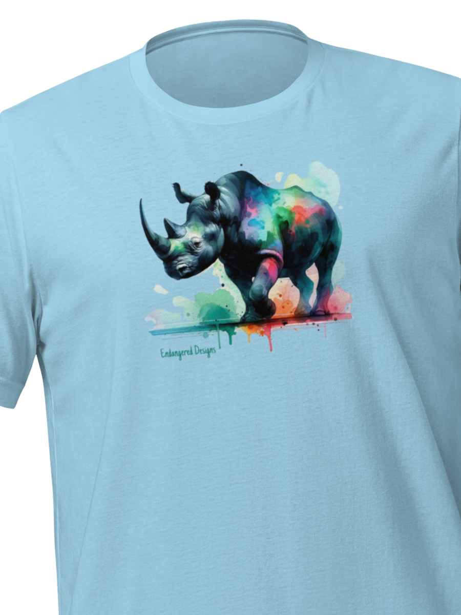 Splash the Black Rhino - T-Shirt