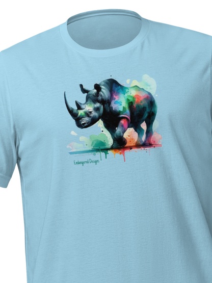 Splash the Black Rhino - T-Shirt