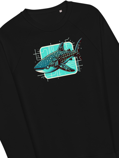 Cyberpunk'd Whale Shark - Organic Sweatshirt
